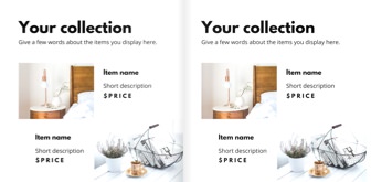 Catalog template