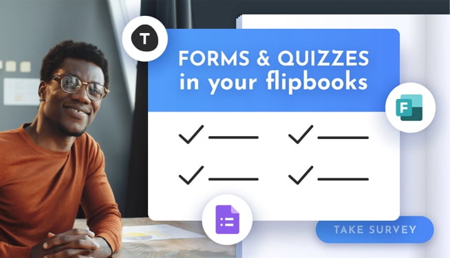 Forms & quizzes in your flipbooks