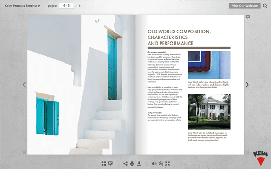 Marketing flipbook example