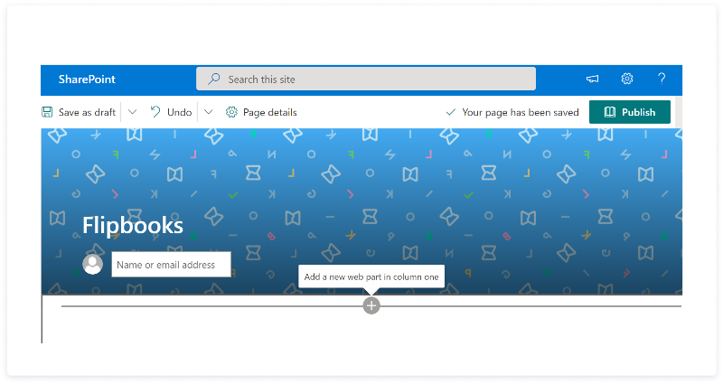 Pages section